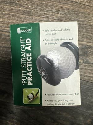 Putt Straight Practice Aid Golf Ball Golf Gadgets Tournament Quality Ball - Thumbnail 2