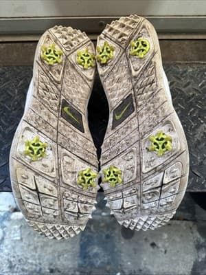 Nike Golf Shoes Neon Yellow 9.5 - Thumbnail 3