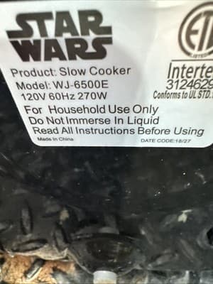 Star Wars 5 Quart Slow Cooker- Easy Cooking Across the Galaxy- Kitchen Appliance - Thumbnail 4