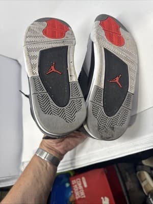 Nike Air Jordan 4 Retro “Infrared” Dark Grey Black Men’s Sz 10.5 DH6927-061 - Thumbnail 6