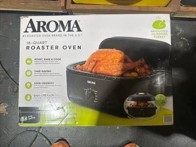 Aroma 18-Quart Roaster Oven with Granite Coated Interior - Image 1