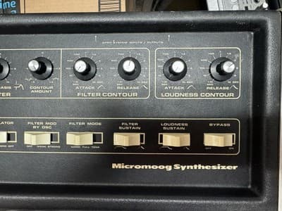 Moog Micromoog RESTORED 1970s analog synthesizer multi mini - Thumbnail 3