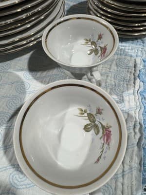 Wawel Vintage China 41 Pc Dinner Set Flower Garden Pattern Made Poland - Thumbnail 6