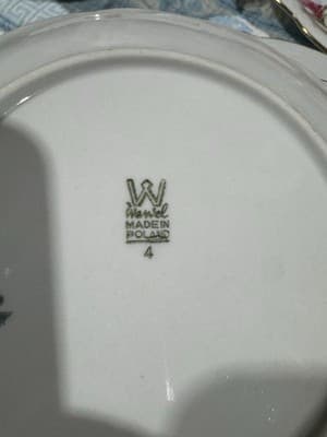 Wawel Vintage China 41 Pc Dinner Set Flower Garden Pattern Made Poland - Thumbnail 8