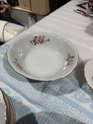 Wawel Vintage China 41 Pc Dinner Set Flower Garden Pattern Made Poland - Thumbnail 7