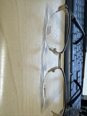 New Caviar Eyeglasses Black Gold Austrian Crystals 51/17/135 - Image 1