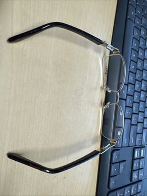 New Caviar Eyeglasses Black Gold Austrian Crystals 51/17/135 - Thumbnail 5