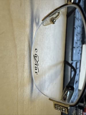 New Caviar Eyeglasses Black Gold Austrian Crystals 51/17/135 - Thumbnail 2