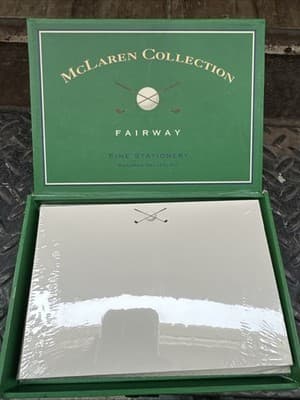 Boatman Geller Stationery McLaren Collection Fairway 20 Note Cards Sealed - Image 1