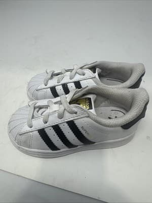 Adidas Kids Little Kids Toddler Superstar Shoe- Size 8k New - Thumbnail 2