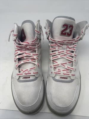 Air Jordan 1 Flight 4 Premium Shoes Mens Size 10 White Golf Grey 838818-103 - Image 1