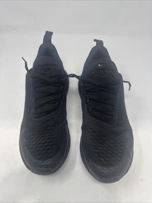 Nike Air Max 270 GS Black Sneaker Unisex Kids Size 7y Synthetic Mesh BQ5776-001 - Image 1