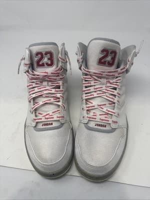 Air Jordan 1 Flight 4 Premium Shoes Mens Size 10 White Golf Grey 838818-103 - Thumbnail 2
