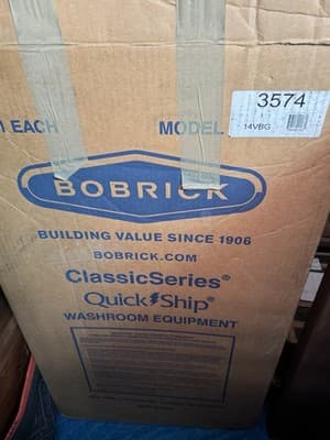 Bobrick B-3574 ClassicSeries Recessed Seat Cover Napkin Disposal Toilet Tissue - Image 1