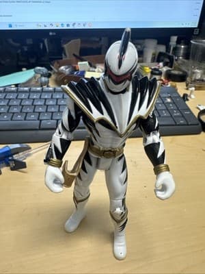 Power Rangers Dino Thunder White Ranger 6" Figure 2003 VTG Action Figure G4 - Image 1