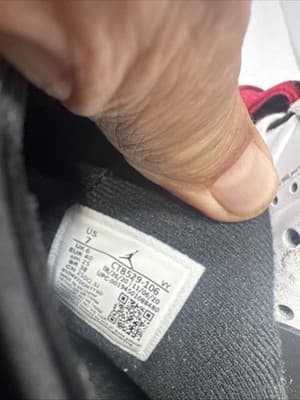 Nike Air Jordan 6 Retro Carmine 2021 CT8529-106 White Red Black Men's Sneakers - Thumbnail 5