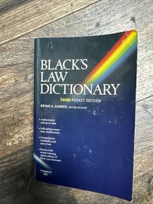 Black's Law Dictionary (Pocket), 3rd Edition - paperback Garner, Bryan A. - Image 1