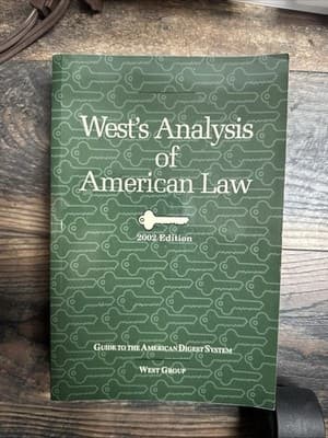 West's Analysis of American Law, 2002 Edition Paperback - Thumbnail 2