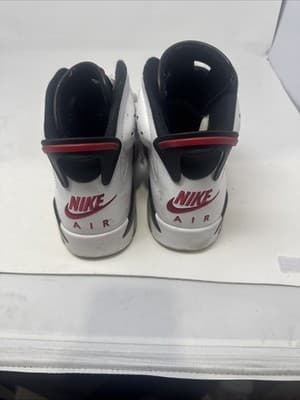 Nike Air Jordan 6 Retro Carmine 2021 CT8529-106 White Red Black Men's Sneakers - Thumbnail 3