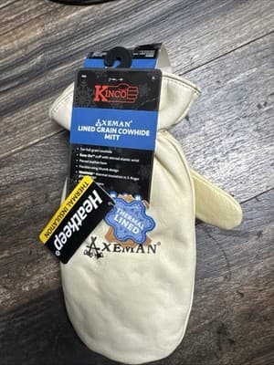 Kinco Men's Axeman Heat Keep Thermal Lined Grain Cowhide Leather Mitten X Large - Thumbnail 2