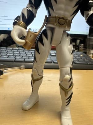 Power Rangers Dino Thunder White Ranger 6" Figure 2003 VTG Action Figure G4 - Thumbnail 3