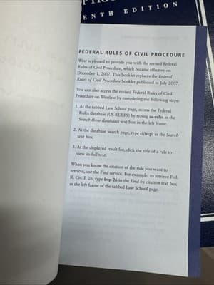 Federal Rules of Civil Procedure : Dec1 2007 - Thumbnail 2
