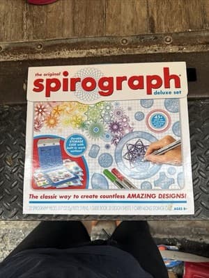 NIB Spirograph Deluxe Drawing Kit with Guide Book And Markers | Vintage 90s Toy - Image 1