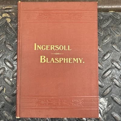 Trial C.B. Reynolds for Blasphemy Defence Robert Ingersoll 1st Ed 1888 - Image 1