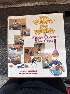 TOO FUNNY FOR WORDS Disney Greatest Sight Gags Book Frank Thomas Ollie Johnston - Image 1
