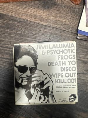 JIMI LALUMIA & THE PSYCHOTIC FROGS- Death To Disco 7 Inch 45 Death Records 1977 - Image 1