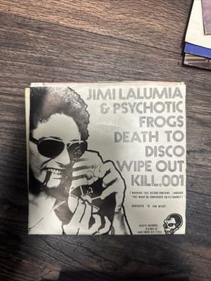 JIMI LALUMIA & THE PSYCHOTIC FROGS- Death To Disco 7 Inch 45 Death Records 1977 - Thumbnail 2
