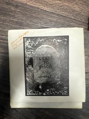 JIMI LALUMIA & THE PSYCHOTIC FROGS- Death To Disco 7 Inch 45 Death Records 1977 - Thumbnail 3