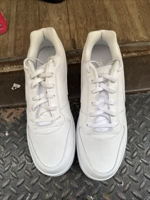 Nike Ebernon Low Triple White Mens Size 13 Athletic Leather Shoes Sneakers New - Image 1