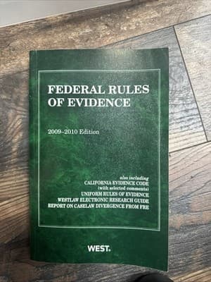 Federal Rules of Evidence, 2009-2010 Edition, Inc California Evidence Code - Thumbnail 2