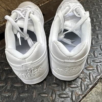 Nike Ebernon Low Triple White Mens Size 13 Athletic Leather Shoes Sneakers New - Thumbnail 2