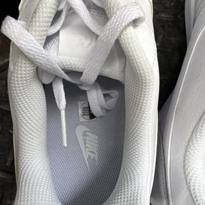 Nike Ebernon Low Triple White Mens Size 13 Athletic Leather Shoes Sneakers New - Thumbnail 3