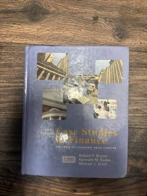 Case Studies in Finance [Hardcover] [2009] Bruner, Robert; - Image 1