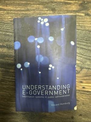 Understanding E-Government: Information Systems in Public Administration by Vinc - Image 1