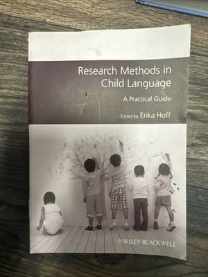Research Methods in Child Language : A Practical Guide, Paperback by Hoff, Er... - Image 1