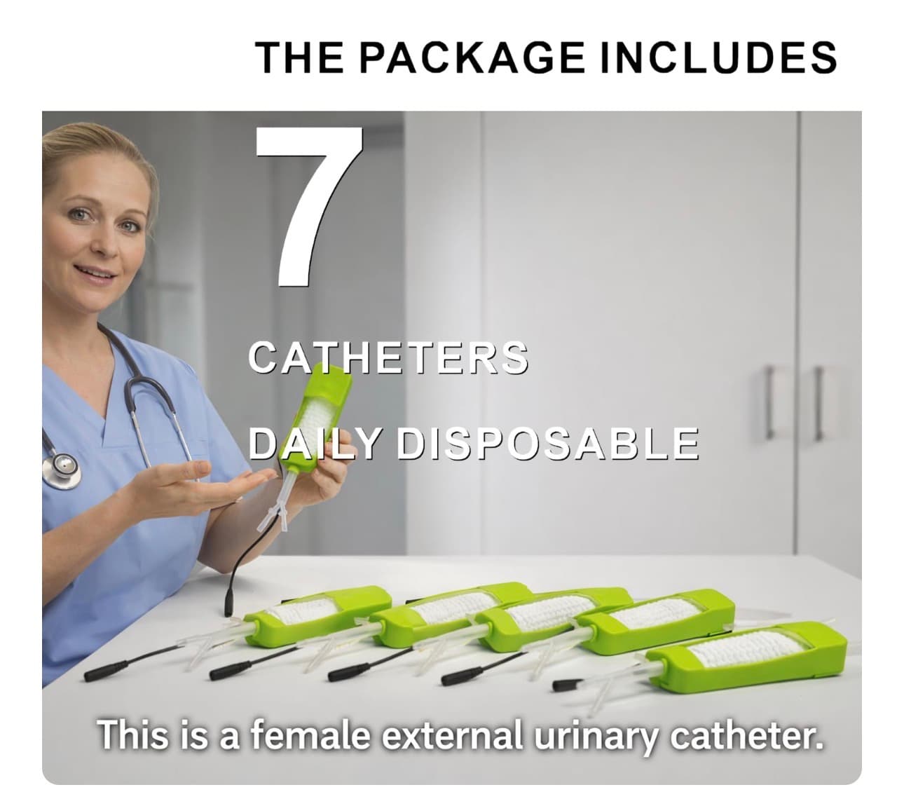 Wicks External Catheter Urine Collection System for Women Use - Thumbnail 2