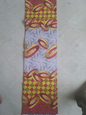 Ankara African Block Print fabric sold by 6 yards - Thumbnail 3