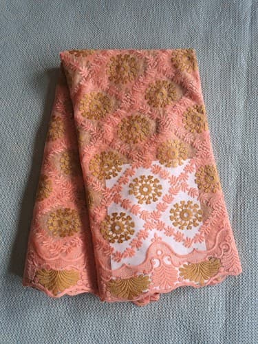 African Lace Fabric/Wedding Lace/ Tulle Lace/ French Lace sold by 5 Yards
