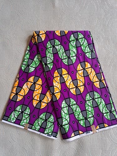 100% Ankara African Wax Print fabric sold by 6 yards - Image 1