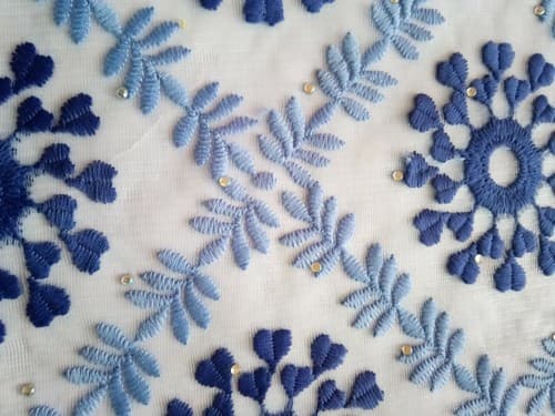 African Lace Fabric/Wedding Lace/ Tulle Lace/ French Lace sold by 5 Yards - Thumbnail 7