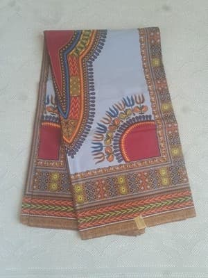 100% Cotton Java Dashiki Ankara African Wax Print fabric sold by 6 yards - Image 1