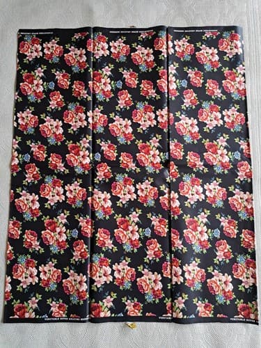 Cotton Polyester African Fabric Wax Print Sold bea by 6 Yards - Thumbnail 3