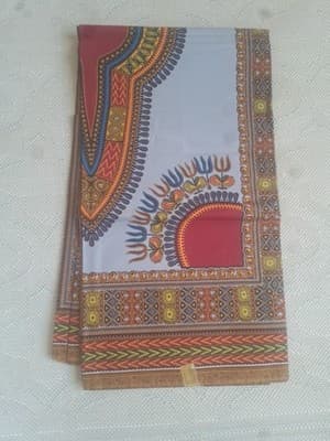 100% Cotton Java Dashiki Ankara African Wax Print fabric sold by 6 yards - Thumbnail 2