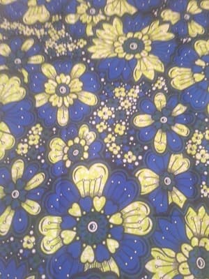 Cotton Polyester African Fabric Wax Print Sold bea by 6 Yards - Thumbnail 5