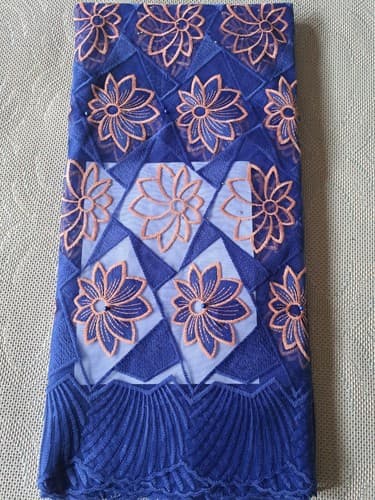 African Lace /Wedding Lace/ Tulle Lace/ French Lace sold by 5 Yards - Thumbnail 2