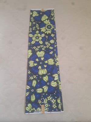Cotton Polyester African Fabric Wax Print Sold bea by 6 Yards - Thumbnail 7
